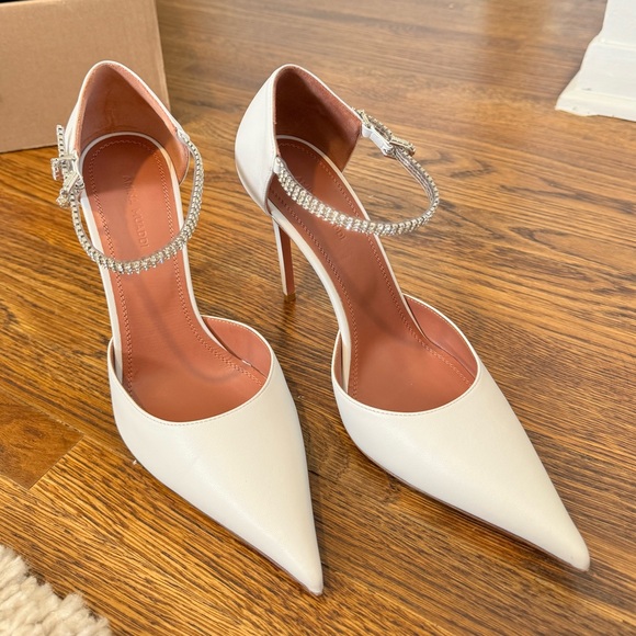 AMINA MUADDI URSINA PUMP 105 WHITE NAPA - Picture 11 of 13